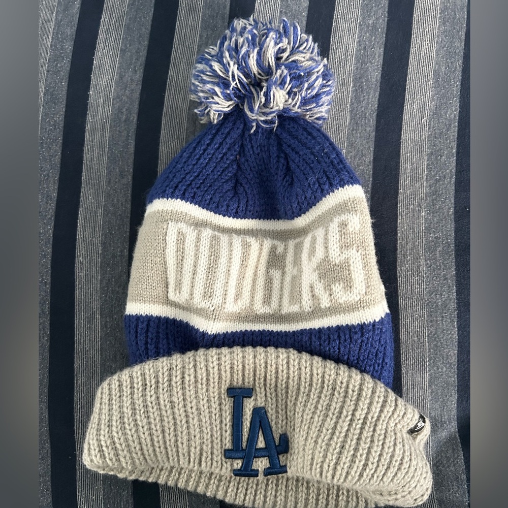 47 Brand LA Dodgers Blue and Gray Beanie